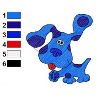 Blues Clues Embroidery Design 7